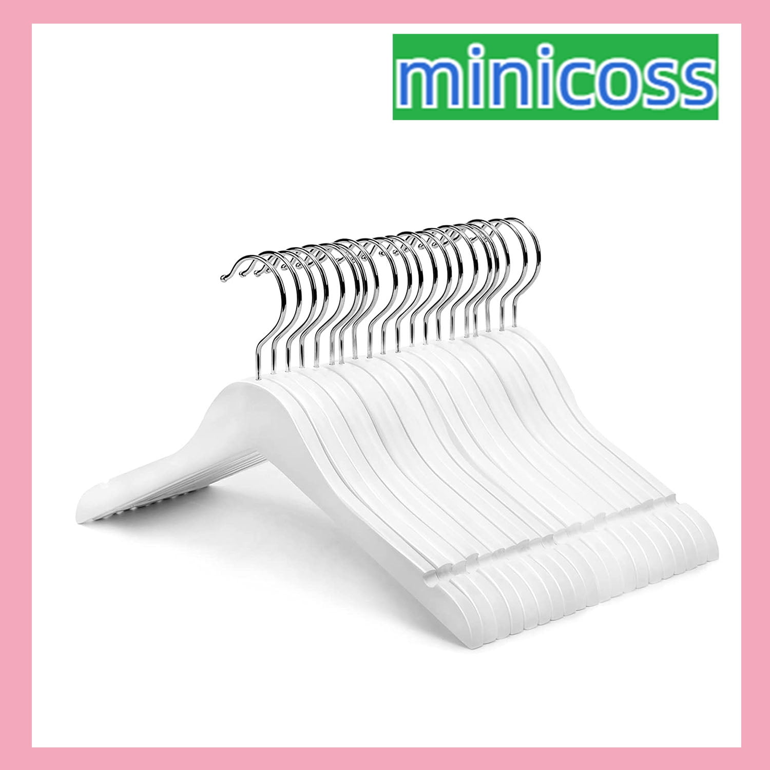 20 Pack Juniors Preteen Older Children Wooden Clothes Hangers Wood