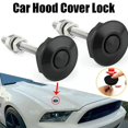 2pcs Universal Modified Car Latch Push Button Billet Latch Pin