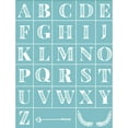 thumbnail image 2 of Self-Adhesive Silk Screen Printing Stencil Alphabet Reusable Pattern Stencils, 2 of 4