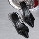 thumbnail image 4 of Correas de Tacón para Tacones Altos Bombas de Cuero Patentado con Correa Ajustable Y Tacón Esculpido de 5 cm para Oficina, Bodas O Noches de Fecha Tacones Cojines para Tacones Altos, 4 of 9