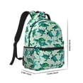 thumbnail image 2 of Goofa Green Sea Turtle Pattern Comfortable Student Backpack - Ergonomic Design, Durable, Water-Resistant, Multi-Compartment,Travel, and Outdoor Activities, 2 of 5