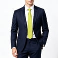 thumbnail image 2 of Frnrwgo Men's Classic Solid Satin Necktie, Formal Business Wedding Party Dress Accessory, 2 of 5
