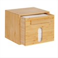 thumbnail image 1 of Porta Toallas Faciales Desechables de Bambú, Contenedor con Cajón para Toallas Faciales, Organizador Extragrande para Toallas Limpias., 1 of 5