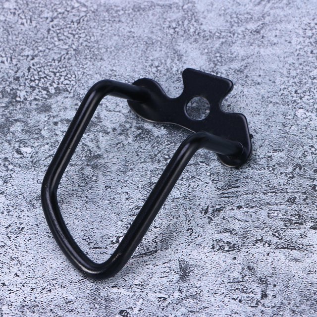 unbranded Guardia De Desviador Trasero Negro Protección Segura Fácil De Instalar Universal