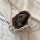 thumbnail image 2 of Bolsas de cubo ins, monedero para teléfono móvil de mano de paja para mujer, cartera cruzada para teléfono móvil pequeña natural, monedero y bolsos para mujer, 2 of 5