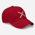 thumbnail image 2 of Xrp Ripple Dad Hat XRP Dad Hat XRP Crypto Dad Hat Xrp Baseball Hat Xrp Ripple Baseball Cap Xrp Crypto Hat  (Cranberry), 2 of 3