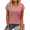 Pink, variant on Casual Womens T-Shirts Basic Tops for Women Cap Sleeve Loose Tank Tops