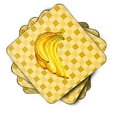 thumbnail image 2 of Carolines Treasures BB7222FC Banana Bunch on Basketweave Foam Coaster Set of 4 3 1/2 x 3 1/2 multicolor, 2 of 3
