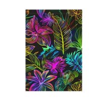 Neon Leaf Garden Flag 12X18 Double Sided Yard Flags for Outside Outdoor All Seasonal Decoration