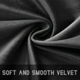 thumbnail image 4 of Velvet Curtains with Rod Pocket for Outdoor Curtains, Thermal Insulated Super Soft Privacy Noise Reducing Light Filtering Velvet Drapes, 4 Panels, 4 of 8
