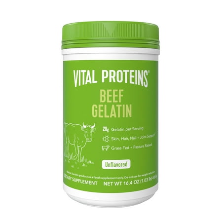 Vital Proteins Beef Gelatin Powder; Hair, Skin and Joint Support, Unflavored 16.4 oz