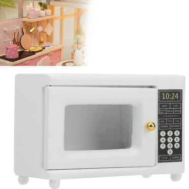 Mgaxyff 1/12 Miniature Dollhouse Microwave Oven Doll Mini Kichen Decor Accessories Gift