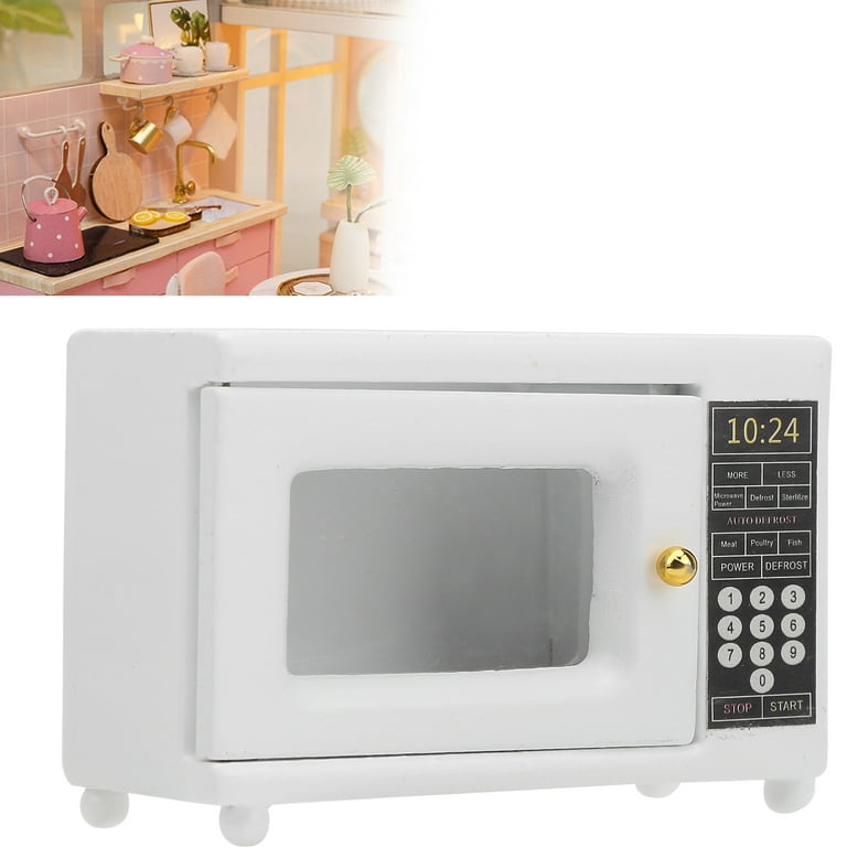 Mgaxyff 1:12 Dollhouse Microwave Oven Mini Kitchen Appliance Doll House  Accessories Room Small Decoration,Mini Kitchen Appliance,Mini Microwave  Oven 