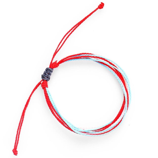 Minnieouse de hilo, joyería estética, cómodas pulseras bohemias, accesorio de moda Universal, regalo creativo para chicas adolescentes Ropa, zapatos y accesorios Miscelánea rojo + azul Minnieouse AP009518-11