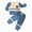 fall winter outfits-Blue, variant on TOWED22 Baby Boy Clothes Contrast Color Sweatshirt Jogger Pants Cute 2Pcs Toddler Fall Winter Outfit(Blazer,3-4 Yeras)