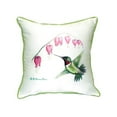 thumbnail image 1 of Betsy Drake Interiors Hummingbird Indoor/Outdoor Throw Pillow, 1 of 1