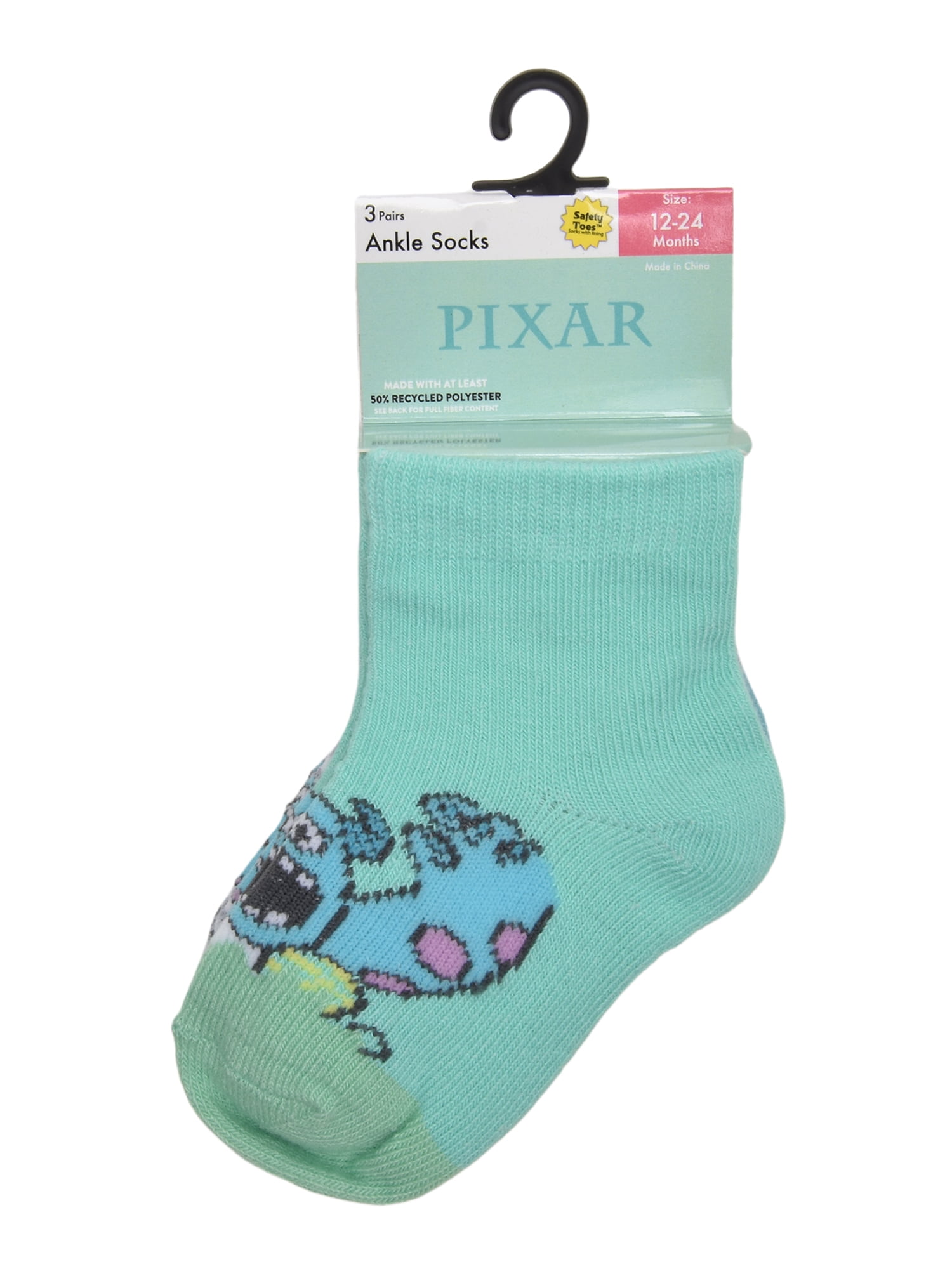 Character Toddler Ankle Easter Socks, 3-Pack, Sizes 12M-5T