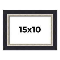 15x10 Frame Black Real Wood Picture Frame Width 2.25 Inches | Interior Frame Depth 0.5 Inches |