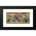 thumbnail image 2 of Utagawa Kunisada (Toyokuni III) 18x11 Black Modern Framed Museum Art Print Titled - A View of the Large New Room at Sakurai (Early or Mid 1830s), 2 of 5
