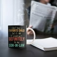 thumbnail image 3 of PEONAVET Mug Lettering Vintage I Don't Have Favorite Child Daughter Mug, 3 of 5