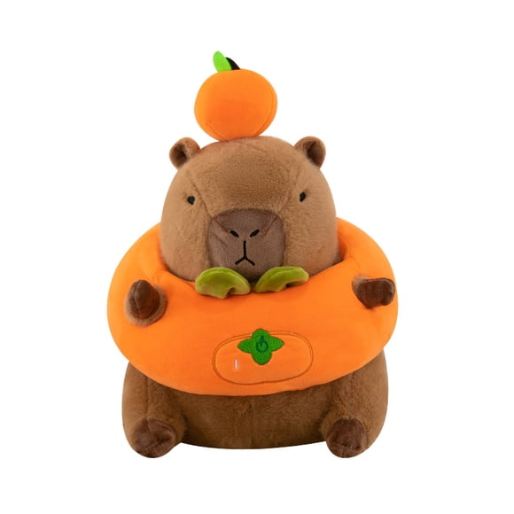 Capybara Stuffed Animals,Capybara Figurine - Cute Soft Plush Khaki Capybara Doll,Khaki Capybara Plush Doll to Cuddle,Cute Plush Pillow for Living Room