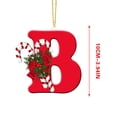 thumbnail image 3 of 26 Letters Christmas Tree Decoration Pendant,Initial Christmas Christmas Tree Ornaments,Personalized DIY Alphabet Candy Cane Ornments with Hanging Rope,Christmas Decoration Xmas Tree Decor, 3 of 9