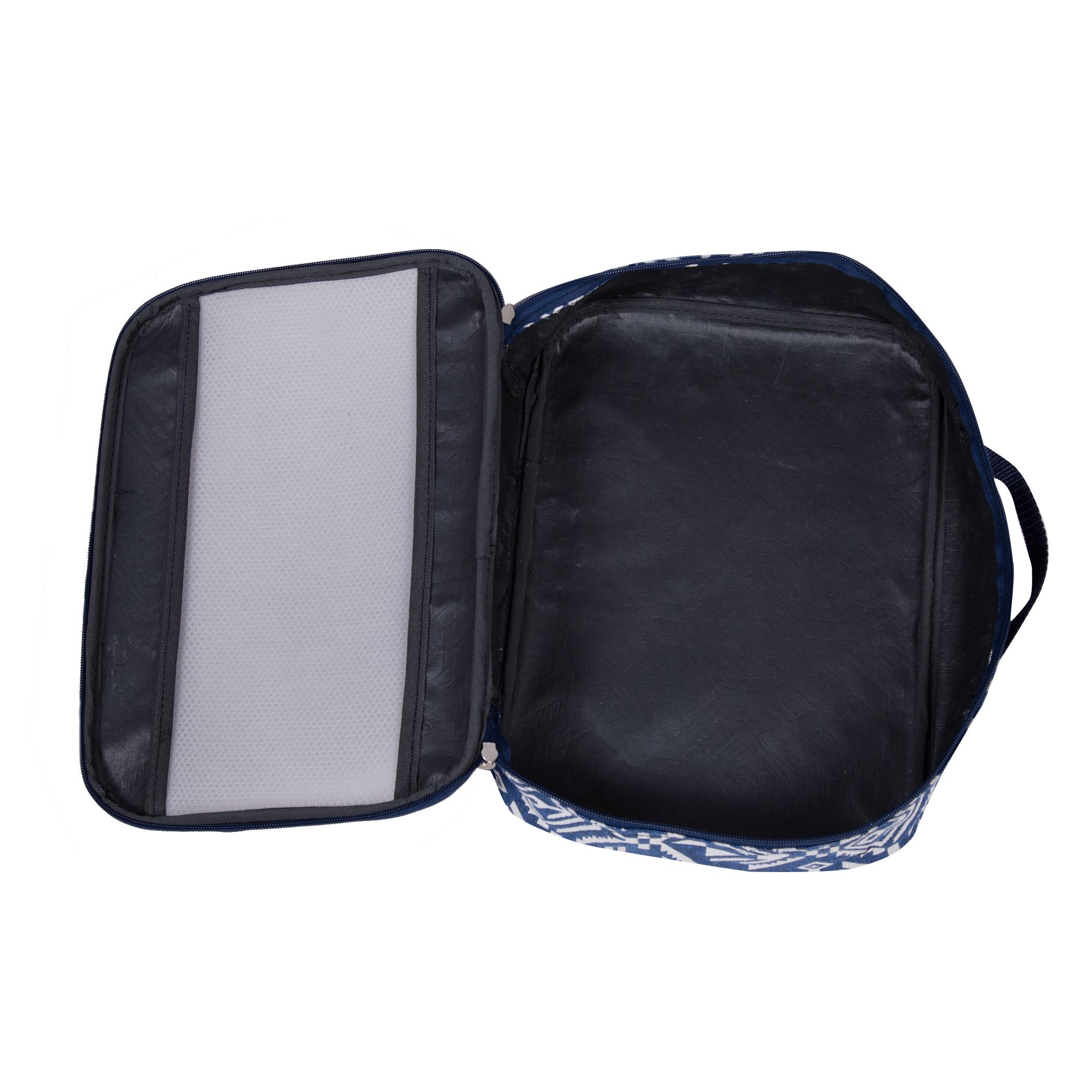 Handy Sandy Deluxe 5 PIECE Travel Organizing Packing Cube Set Navy Aztec