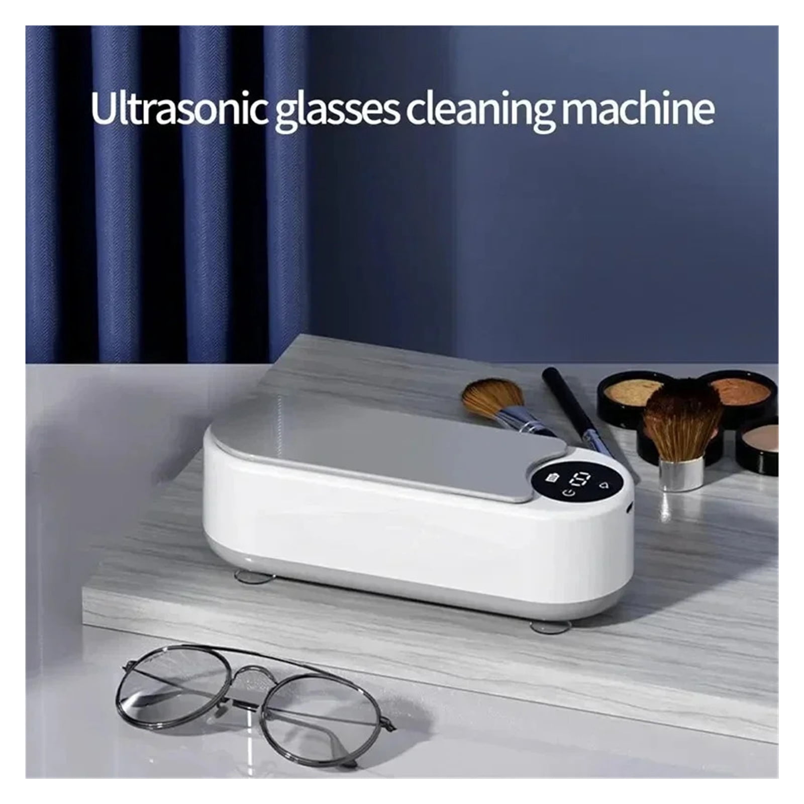 Ultrasonic Cleaner with Display Screen Portable Household Clean Machine Jewelry Clean Machine ,Convenient to Use