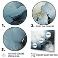 thumbnail image 3 of Designart "Icy Floral Elegance III" Abstract Shapes Canvas Prints, 3 of 7