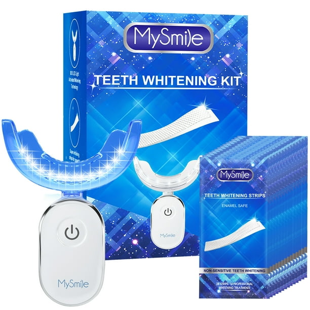 MySmile Teeth Whitening Kit with Teeth Whitening Light, 14X Non