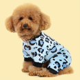 thumbnail image 1 of CNKOO 1pc Fashionable Leopard Dog Pajamas  Plush Comfort for Your Stylish Pup, 1 of 7