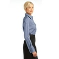 thumbnail image 2 of Red House Adult Female Women Pinpoint Long Sleeves Shirt Blue Small, 2 of 3