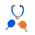 thumbnail image 3 of Regalos de Cumpleaños Kusrkot Tenis de Mesa Colgantes Ajustable Portátil para Niños Azul, 3 of 8