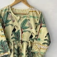 thumbnail image 5 of Forest Printed Dress, Floral Handblock Print Cotton Dress,Handmade Dress ,Sketer Circle Dress, Flapper Dress,, 5 of 7