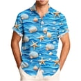 thumbnail image 2 of UVEASISHA Mens Untucked Hawaiian Shirts Short Sleeve Wrinkle Free Beach Shirt Big and Tall Casual Button Down Shirts for Men Dad Birthday Gifts Yellow L, 2 of 6