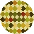 thumbnail image 1 of Ahgly Company Machine Washable Indoor Round Transitional Dark Bisque Brown Area Rugs, 8' Round, 1 of 7