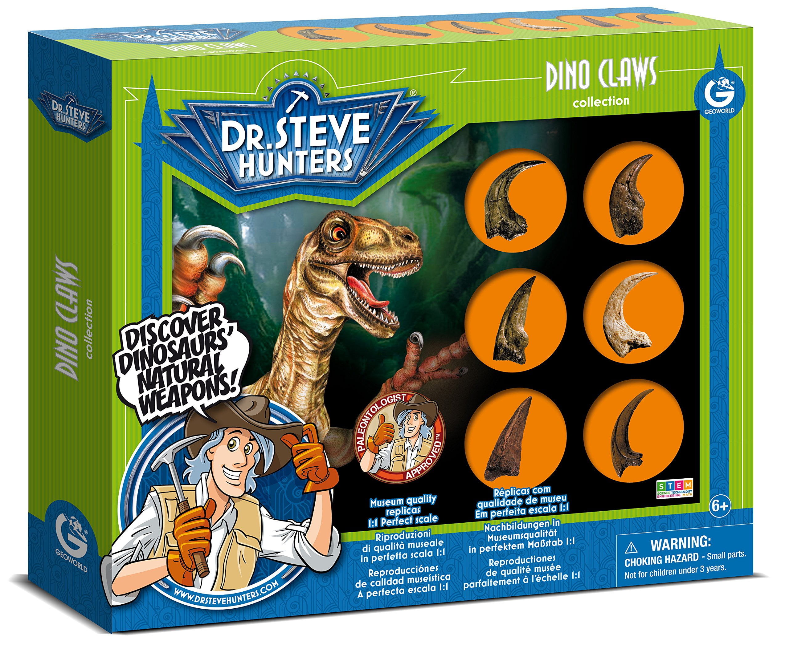 Dr Steve Hunters 91030 Dinosaur Dig Excavation Kit T-Rex 25 Pieces 33cm Edu Toy 
