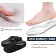 thumbnail image 3 of Ravelier Men’s Puffer Style Memory Foam House Slippers, 3 of 7