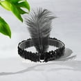 thumbnail image 6 of Unique Bargains 1 Pc Feathers Faux Diamond Headbands for Women Black, 6 of 6