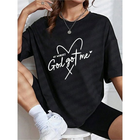 Retro No Worry Gods Got Me Christian Faith Believer T-Shirt