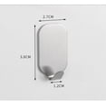 thumbnail image 2 of Gancho de pared adhesivo, 8 piezas Ganchos para toallas de cocina Ganchos para toallas de baño sin taladrar Acero inoxidable, 2 of 5