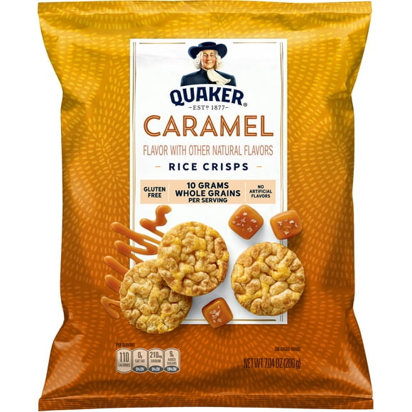 Quaker, Rice Crisps, Caramel,1 count, 7.04 oz Bag