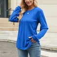thumbnail image 5 of Towmus Womens Sweaters Dressy Pleated Womens Tunic Tops Casual Blouses Fashion Long Sleeve Shirts for Women, 5 of 6