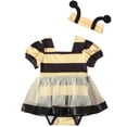 thumbnail image 2 of Body de manga corta con estampado para niña y bebé, ropa para gatear y diadema para niño, 2 of 9