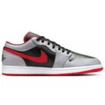 thumbnail image 2 of Men's Jordan 1 Low Black/Fire Red-Cement Grey (553558 060) - 13, 2 of 5