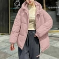 thumbnail image 2 of yoeyez Clearance-Sale Winter Coat for Woman Hooded Quilted Mid-Length Puffer Jacket Padded Warm Thickened Down Jacket Lightweight Zip Up Casual Parka Coat, 2 of 6