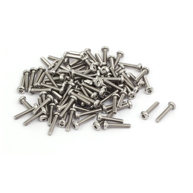 Unique Bargains M2x10mm 304 Stainless Steel Pan Head Torx Socket Cap Machine Screw 100pcs