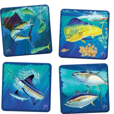 

Rivers Edge Products Coaster Set Guy Harvey Cork 4 Piece