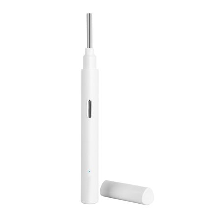 ABS Smart Wireless Ear Endoscope Spoon Pick Visual Ear Scoop HD Ear Wax Remover Camera Ear Canal Cleaning Ear Picking Stick WHITE