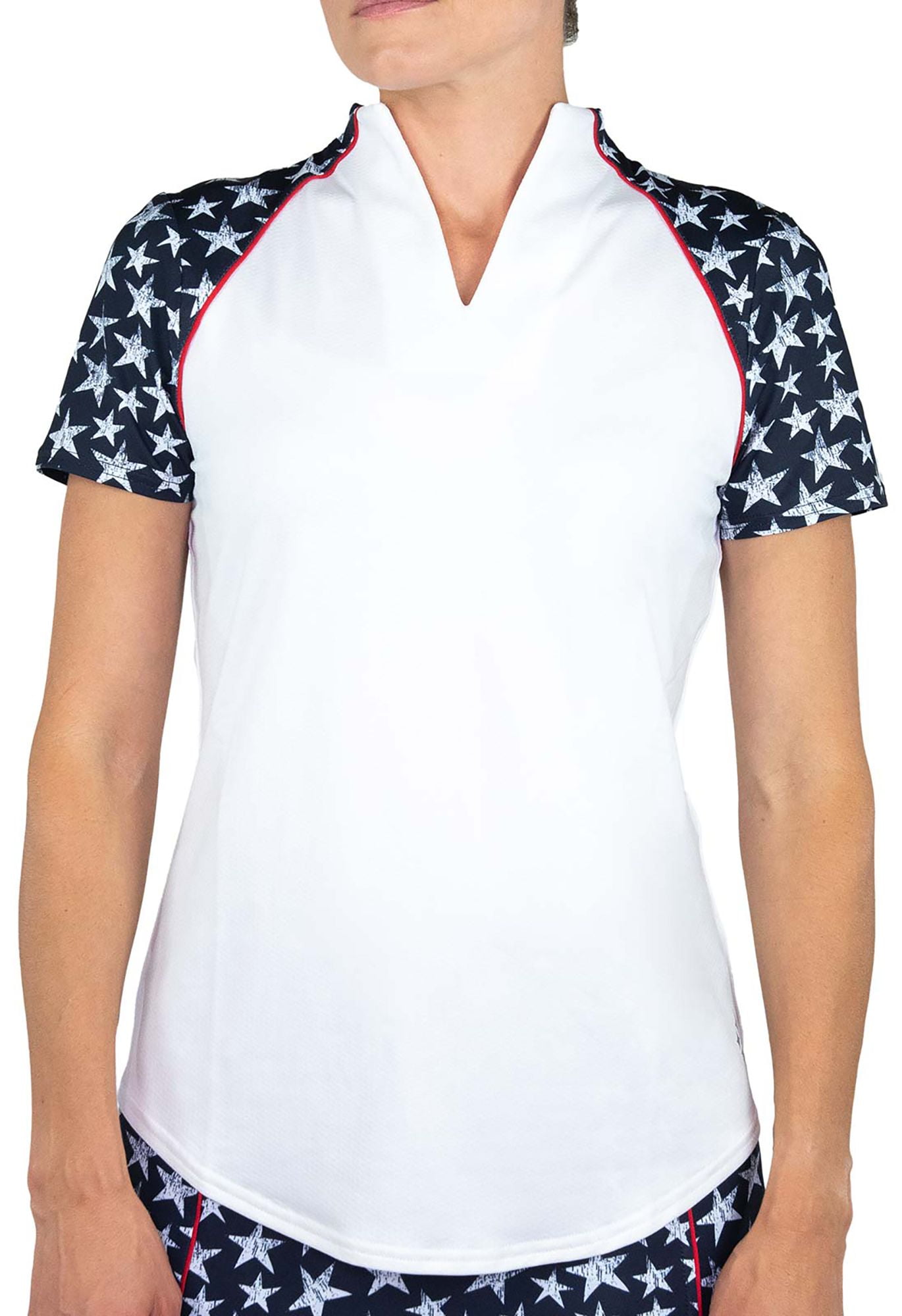 Download Jofit Women's Short Sleeve Vista Mock Neck Golf Polo ...